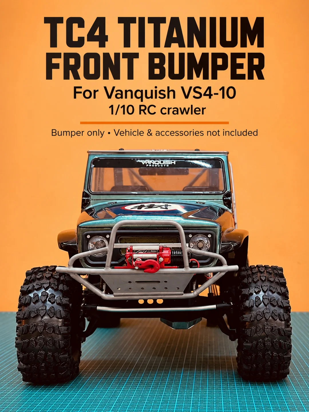 TC4 Titanium Front Rear Bumper or Roll Bar for Vanquish VS4-10 1/10 RC Crawler Scale Model Parts 3 Options Sold Separately