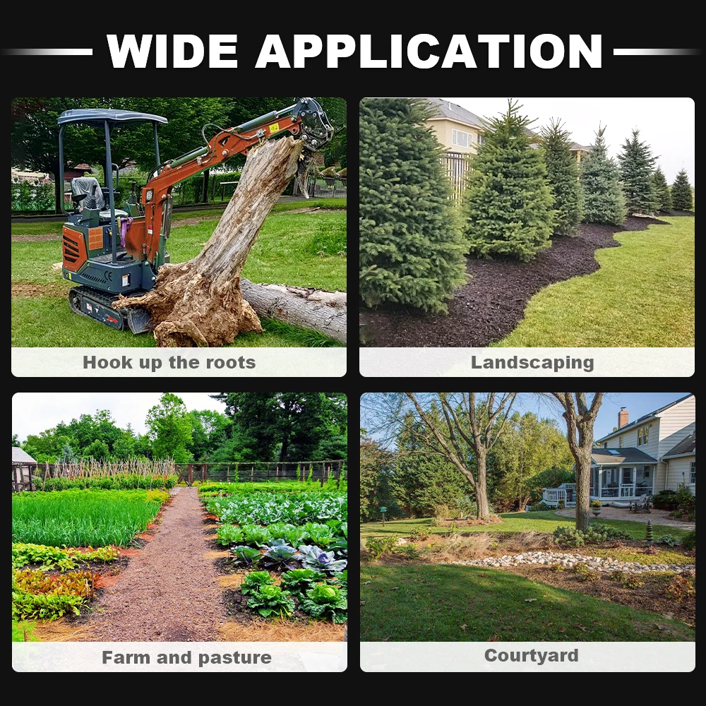 อุปกรณ์เสริม Ripper - ใช้ได้กับรถขุดขนาดเล็ก หมุดฟรี เหมาะสําหรับงานสวน งานฟาร์ม!