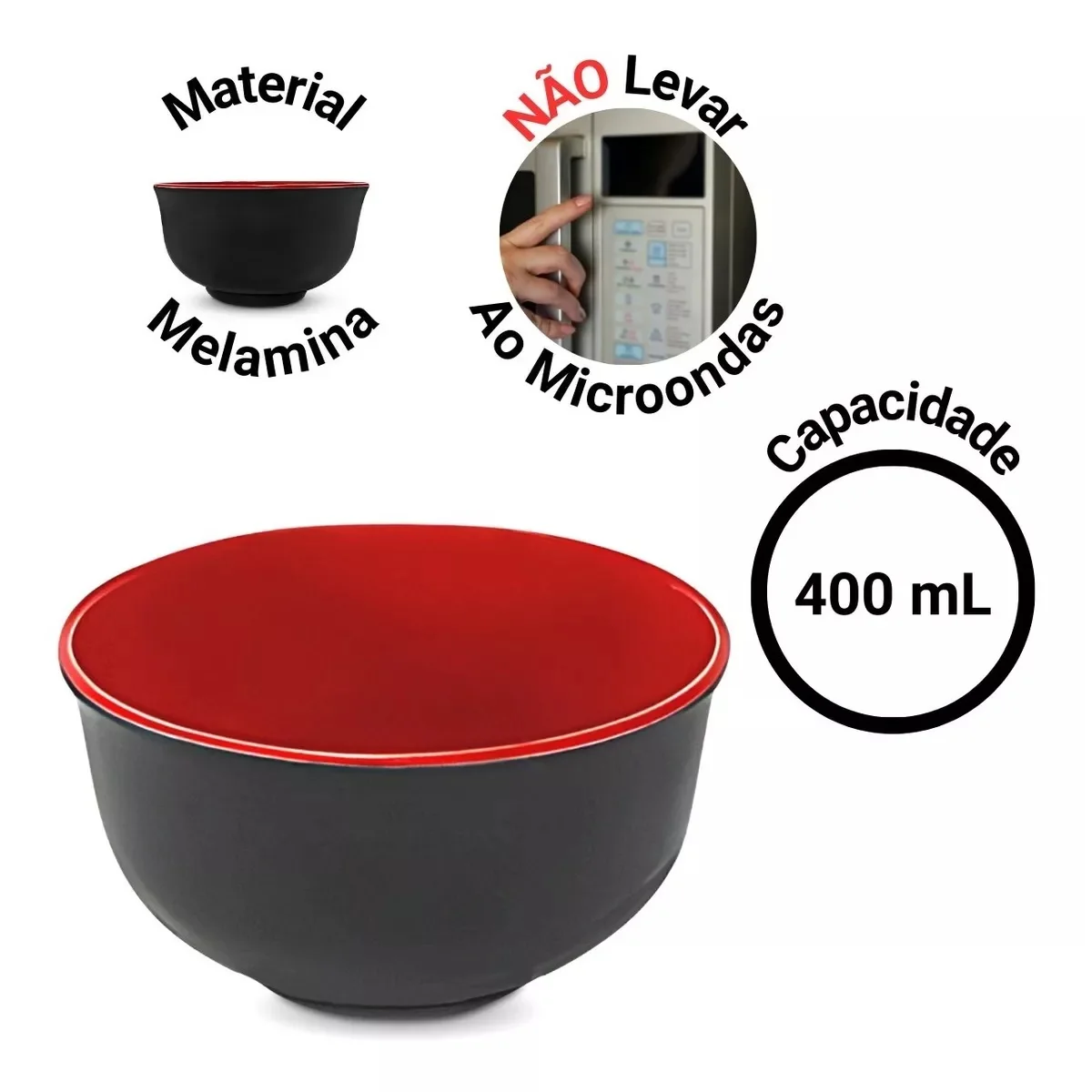 Bowl Cumbuca Bowl In Melamine 400ml Oriental Japanes