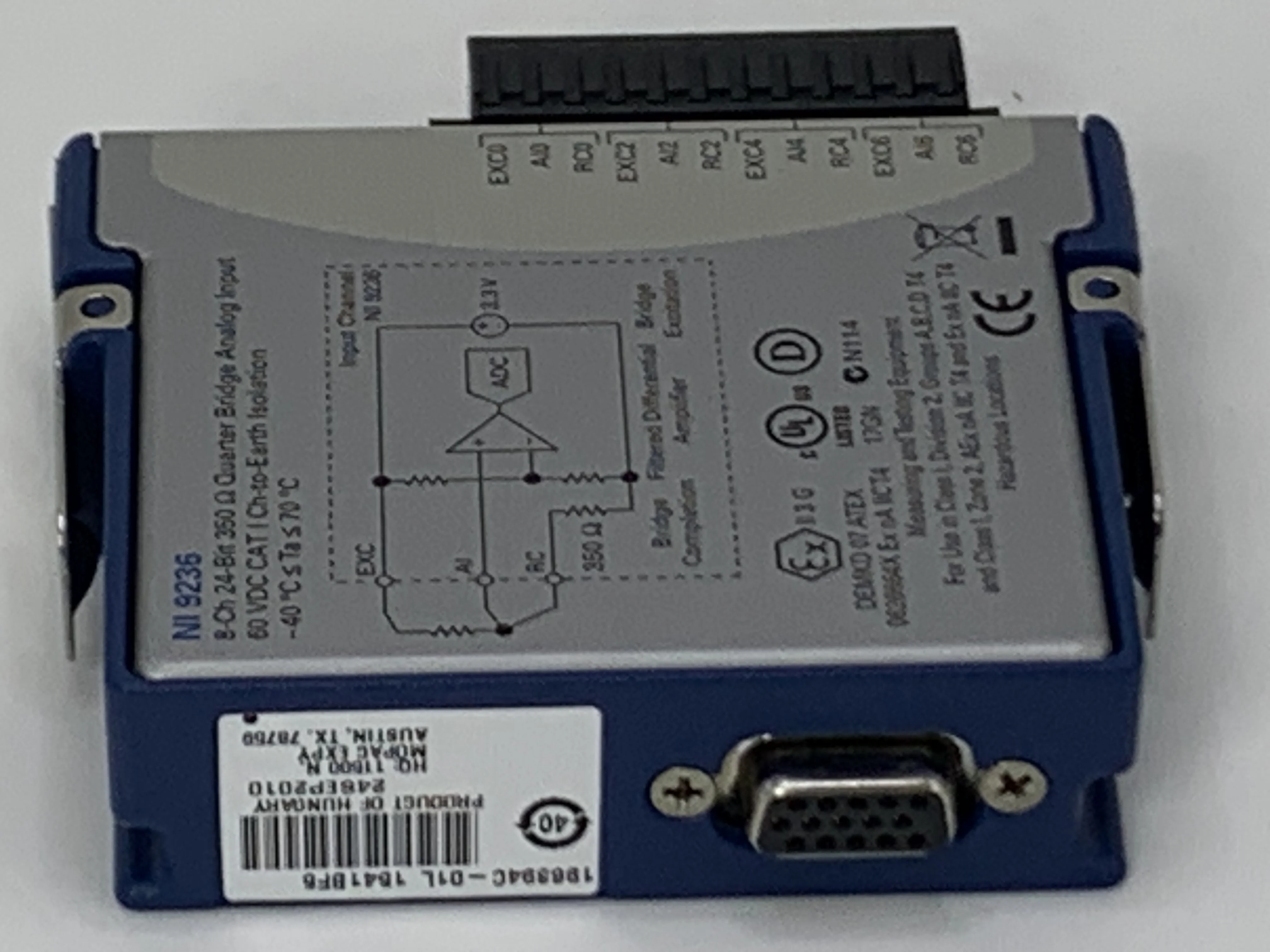 National Instruments NI 9236 8-Channel 1/4 bridge Analog Input
