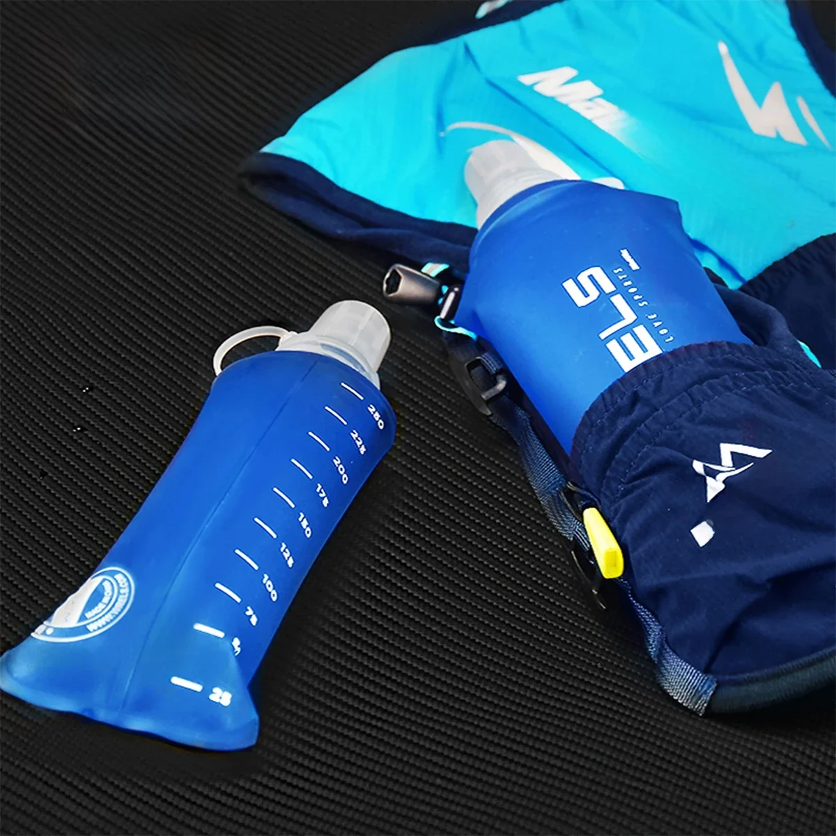 AliExpress WRELS Outdoor Collapsible Silicone Bite Size Water Bottle Running Camping Hiking Travel Convenient Water Bottle 150ml 500ml 250m