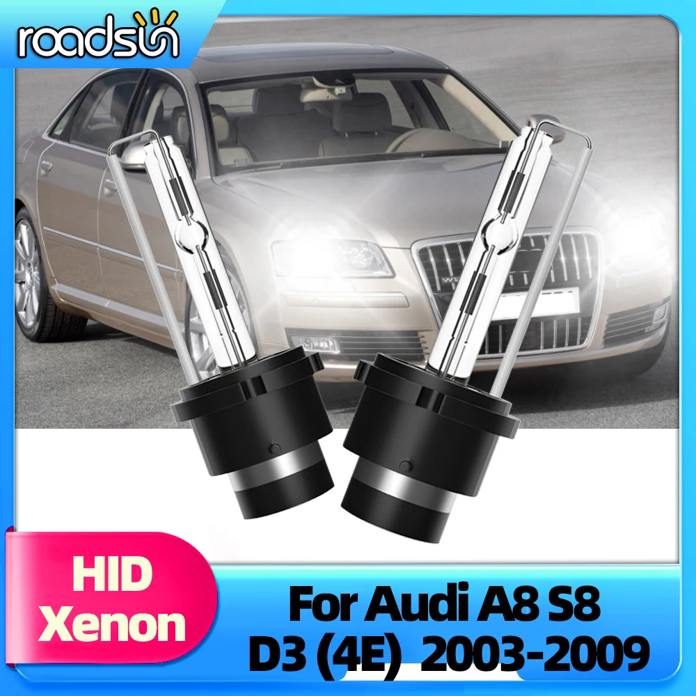 

D2S HID ксеноновые фары 6000K 8000K фары 35W автоматические передние лампы 12V для Audi A8 S8 D3 (4E) 2003 2004 2005 2006 2007 2008 2009