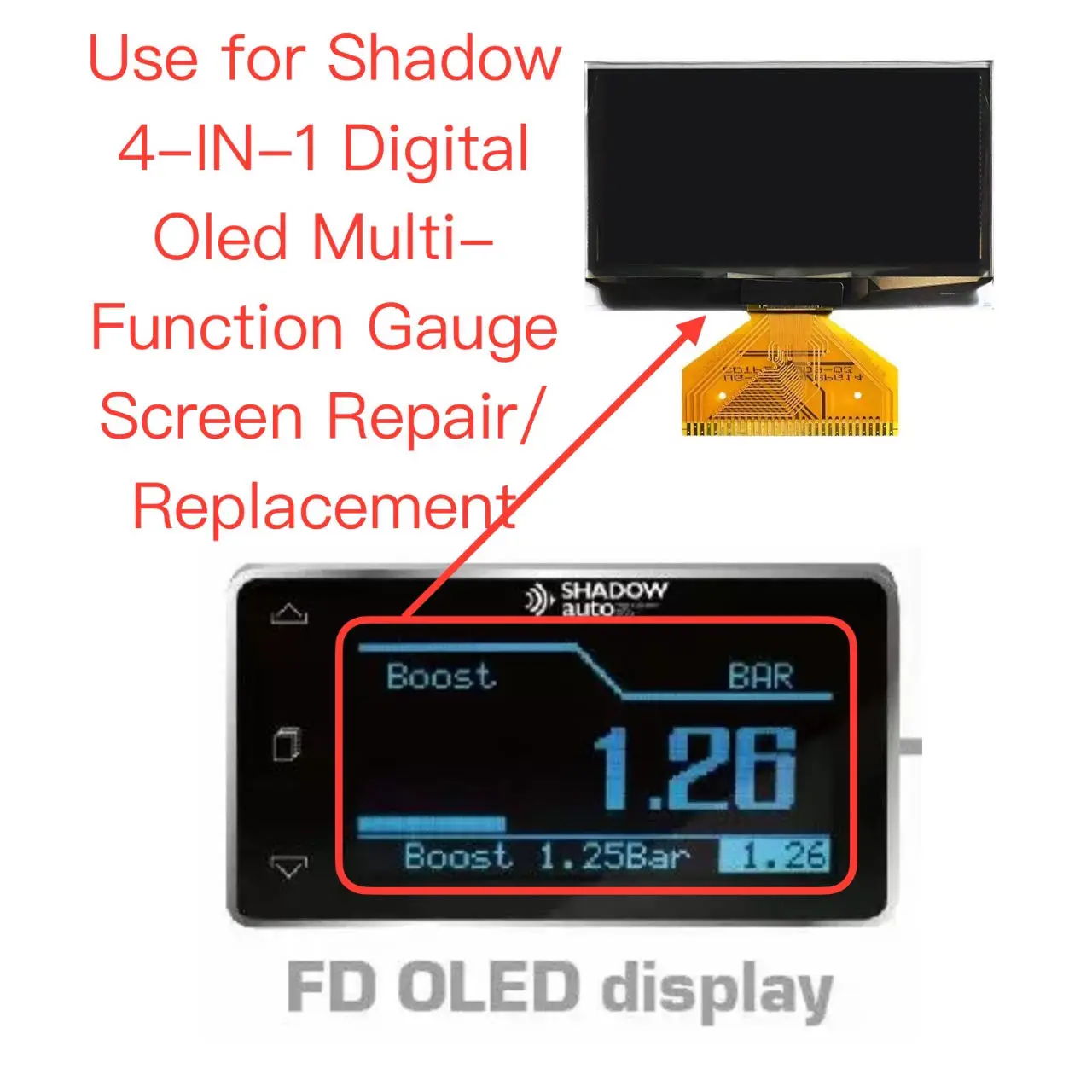 新しいスクリーン-oled-液晶ディスプレイ-shadow-debc-2-4-in-1-デジタル-oled-多機能ゲージ交換-修理-溶接が必要