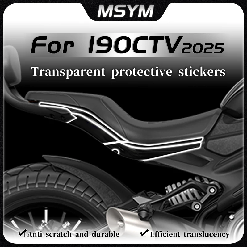 For CYCLONE Punk CVT190 PUNK CVT190 2025 Invisible Car Cover Sticker Scratch Resistant Film Oil Tank Modification Accessories