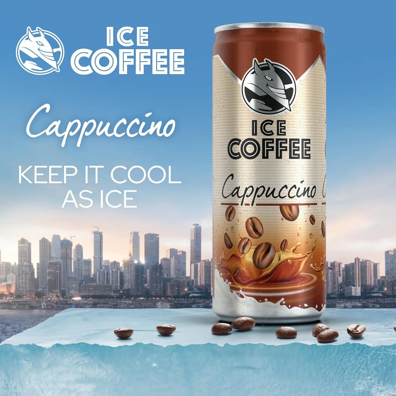 HELL Ice Coffee Cappuccino Pack of 12 x 250ml