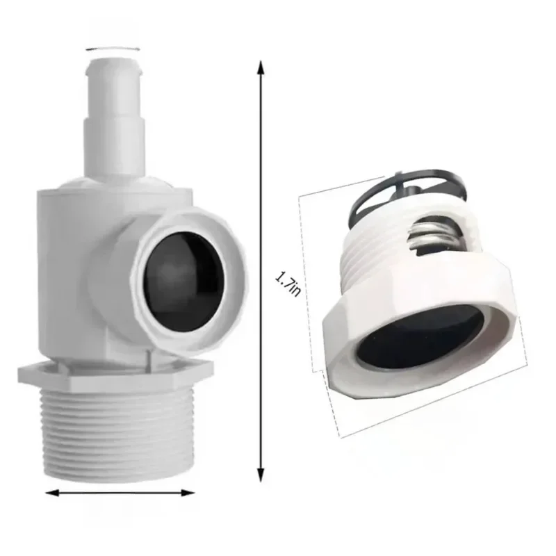 D29 UWF Raccord Mural Universel à Déconnexion Rapide, 9-100-9002, Soupape d'instituts de Pression, Nettoyeur de Piscine pour Yicin is Zodiac 180 280 Parts