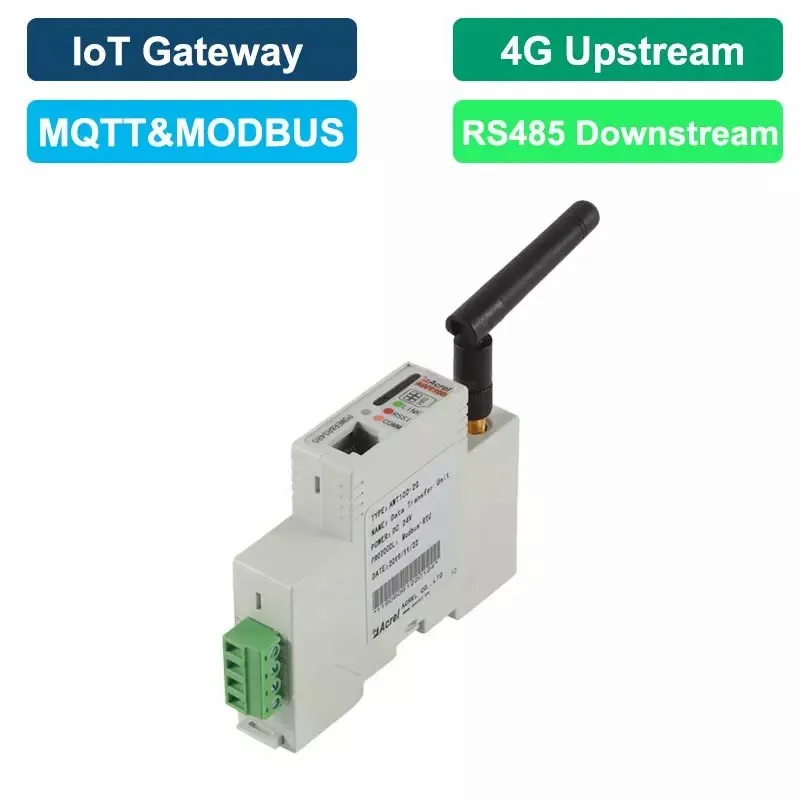 Acrel AWT100 Wireless IOT Smart Gateway LoRaHW/868MHz/923MHz with Rs485 Modbus-RTU MQTT & GPS & power Converter Module