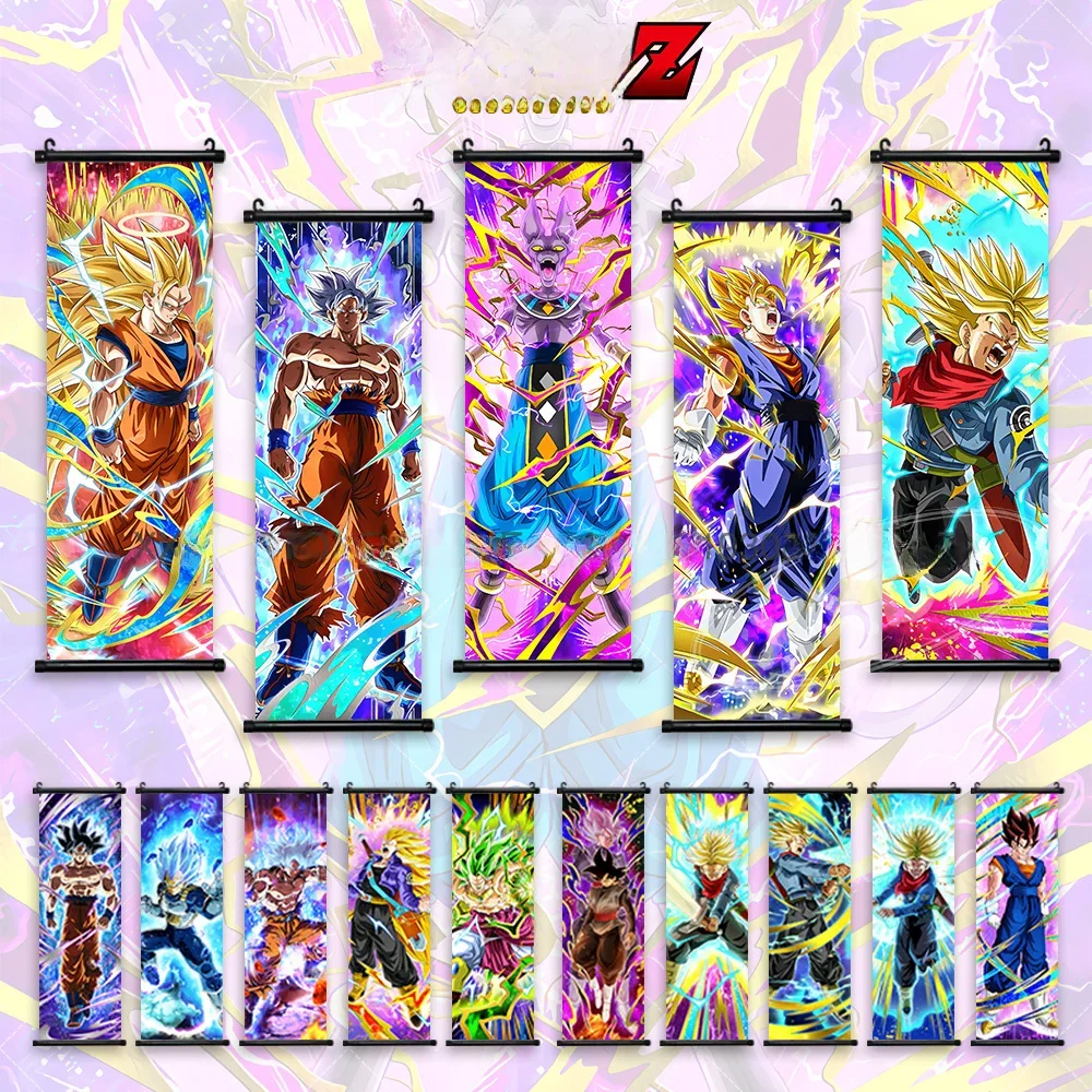 Dragon Ball Z-Affiche Murale de Dessin Animé Son Goku, Saisuperb, Gohan, Goten, Décor de Chambre, bobines a, Peinture de Face, Figurines Dabura