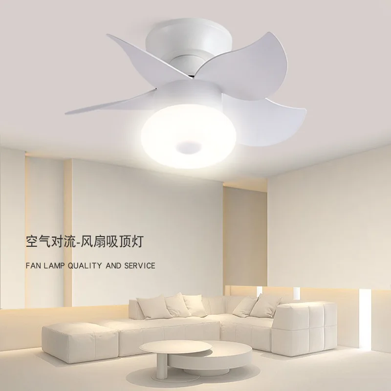 

DC Frequency Conversion Ceiling Fan Lamp Intelligent Mini Ceiling Fan With Light For Kids Room Home Ventilateur Plafond