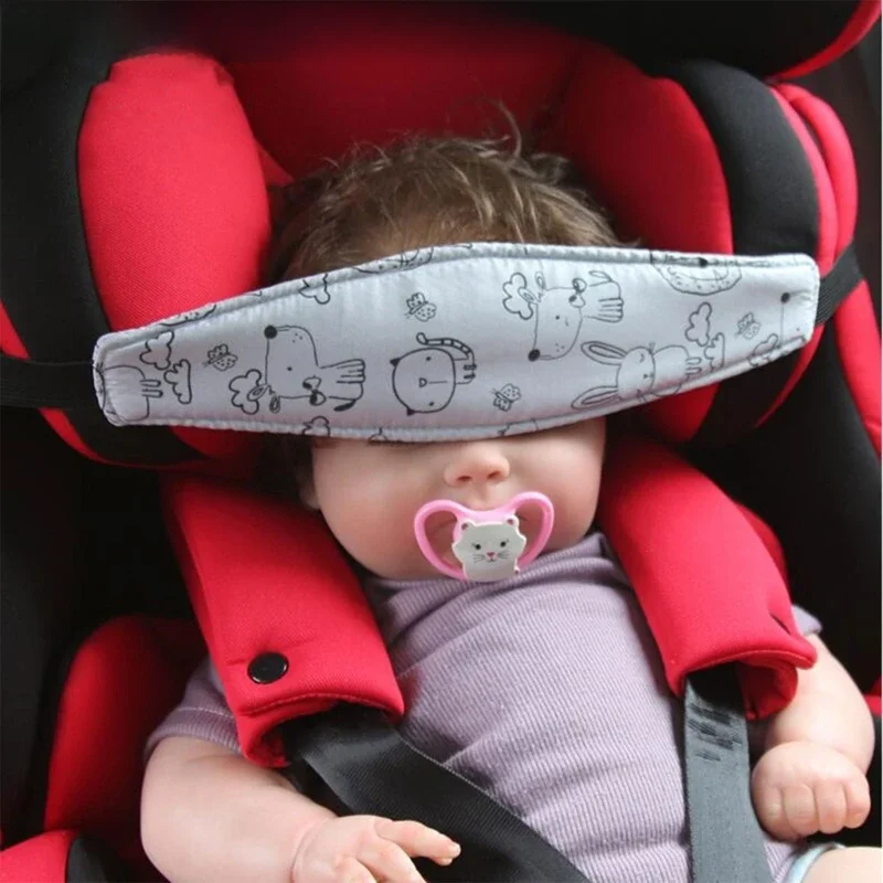 Bezpieczeństwo samochodu taśma mocująca dla dzieci fotelik samochodowy Sleep Nap Kid podpórka po głowę pozycjoner paska Baby Sroller Holder Belt — zdjęcie 2