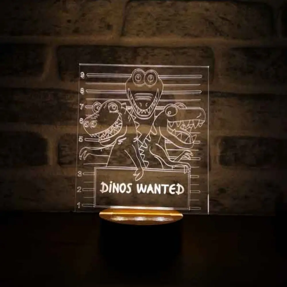 

Dinosaur Dreams: Decorative LED Table Lamp with Multiple Dinosaur Figures - Unique Gift Idea