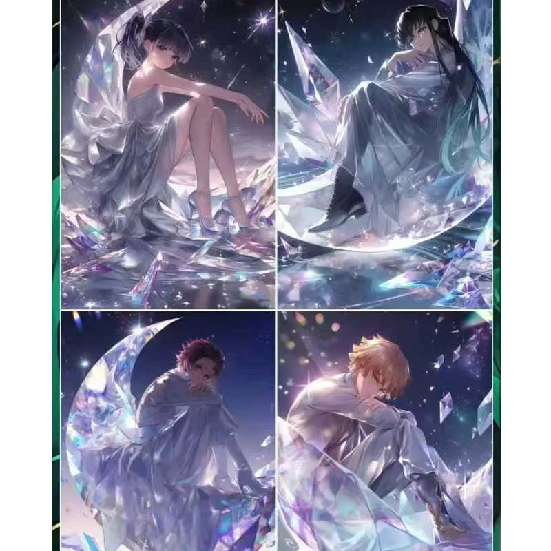 Locke Wenchuang Wholesales Demon Slayer Collection Cards Booster Box Wave1 Craft Colored Paper Kids Playing Cards Tables Games