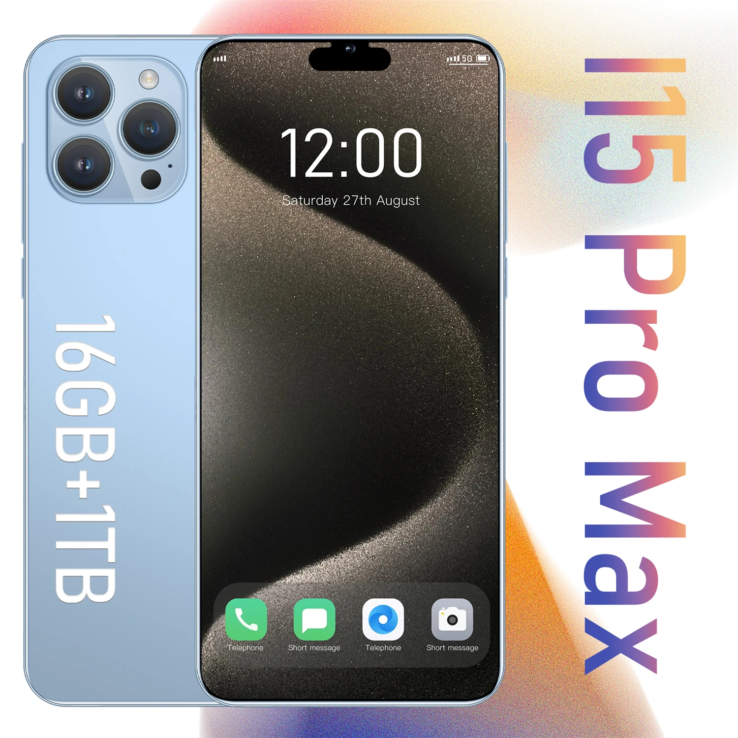 

i15 Pro Max Smartphones 16GB+1TB Google NFC celulares 7.3-inch HD 8000mAh 5G WiFi Cell Phones 48MP+108MP 2025 New Mobile Phones