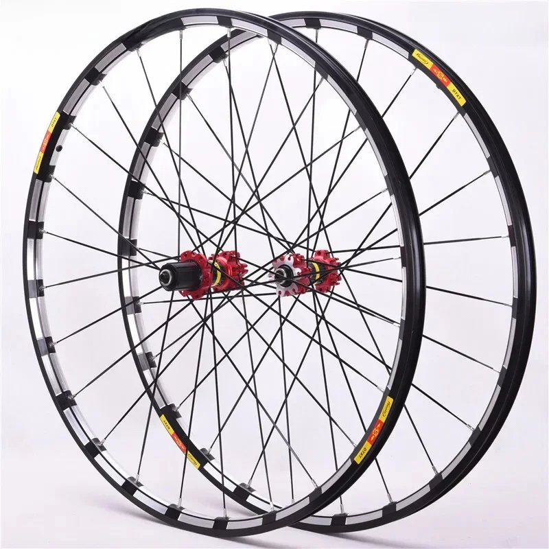 AliExpress RUJIXU CROSSDTXT-Mountain Bike Wheel Set, Straight Pull, Front 2 Rear, 5 Perlin Bearing, 26 ", 27.5", 29" MTB wheelset