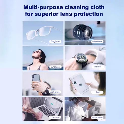 Imagen 2 del producto 220 unids/caja toallitas de limpieza para lentes, toallitas desechables antiniebla, eliminador de polvo, limpieza de lentes, gafas de sol, pantalla de teléfono