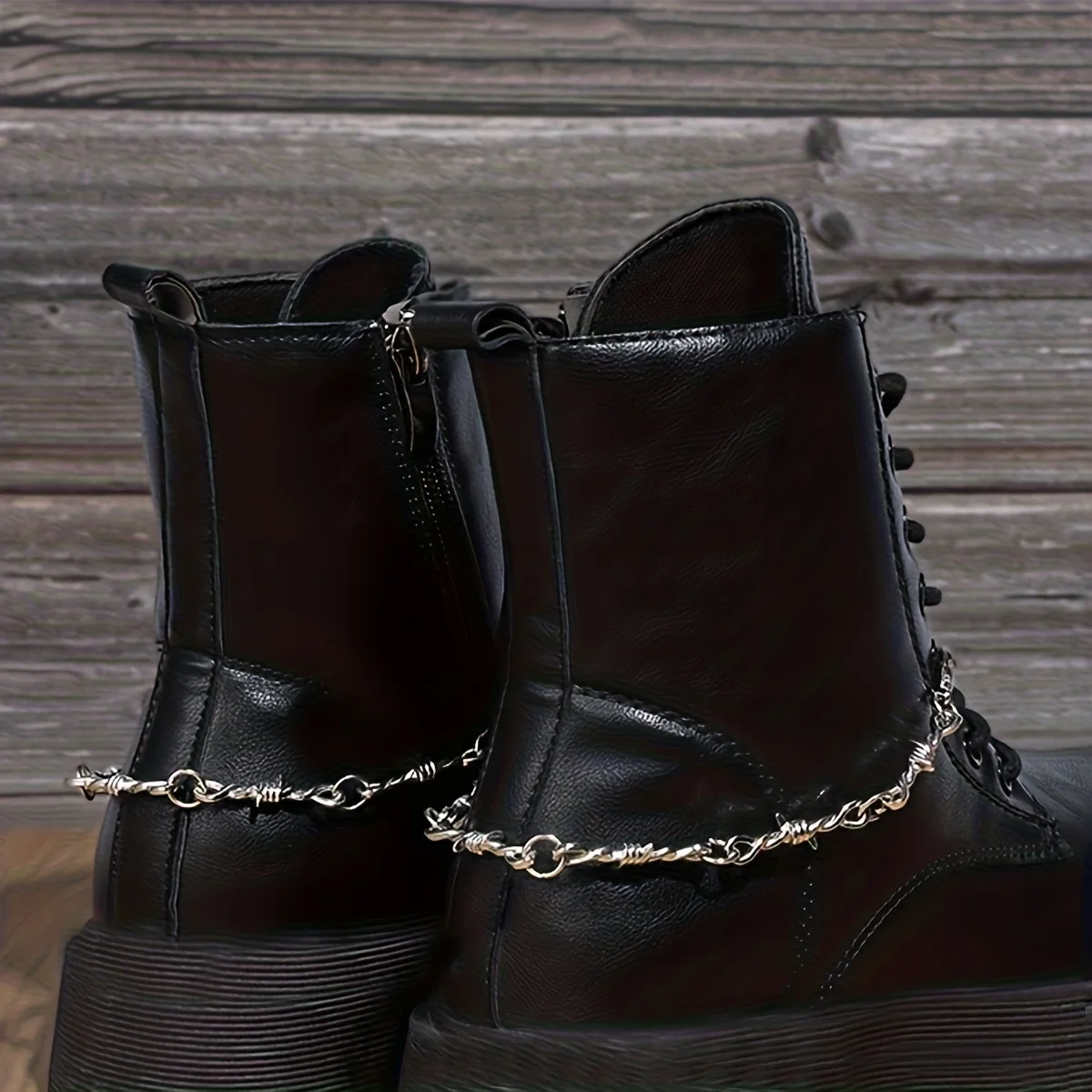2 Pcs Thorn Shoe Charms, Gothic Punk Style - Unique Design, Perfect Gift for Friends