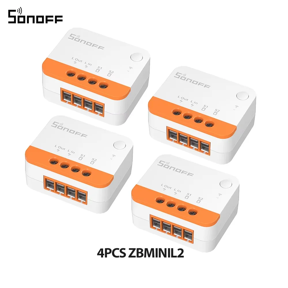 SONOFF ZBMINIL2 Extreme ZigBee Schakelaar Geen Nulleider Nodig Smart Home Tweerichtingsbediening Werkt met Alexa Google Home Vereiste Zigbee Hubs