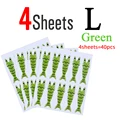 40pcs L Green