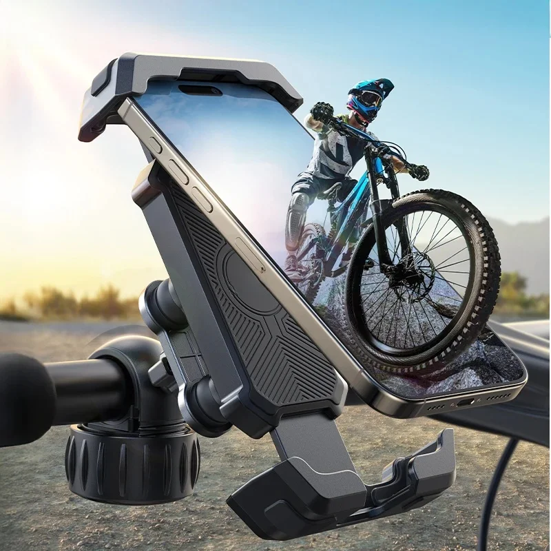 AliExpress Joyroom Anti-Shake Bike Phone Holder Quick Install Bicycle Motorcycle Phone Mount with Vibration Dampener for 4.7-7" Phones