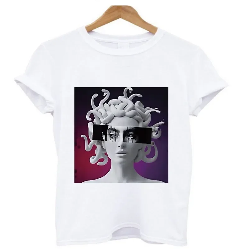 2Pcs/Lot Medusa Greek Mythology Heat Thermal Transfers Adhesive Patches For Clothes Iron On Fusible Women T Shirt Stickers DIY