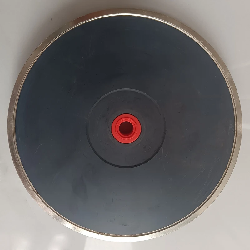 Roda Poles 8 Inci 200mm Lubang 25.4mm Berlapis Elektroplating Bentuk Datar untuk Pengamplasan Perhiasan