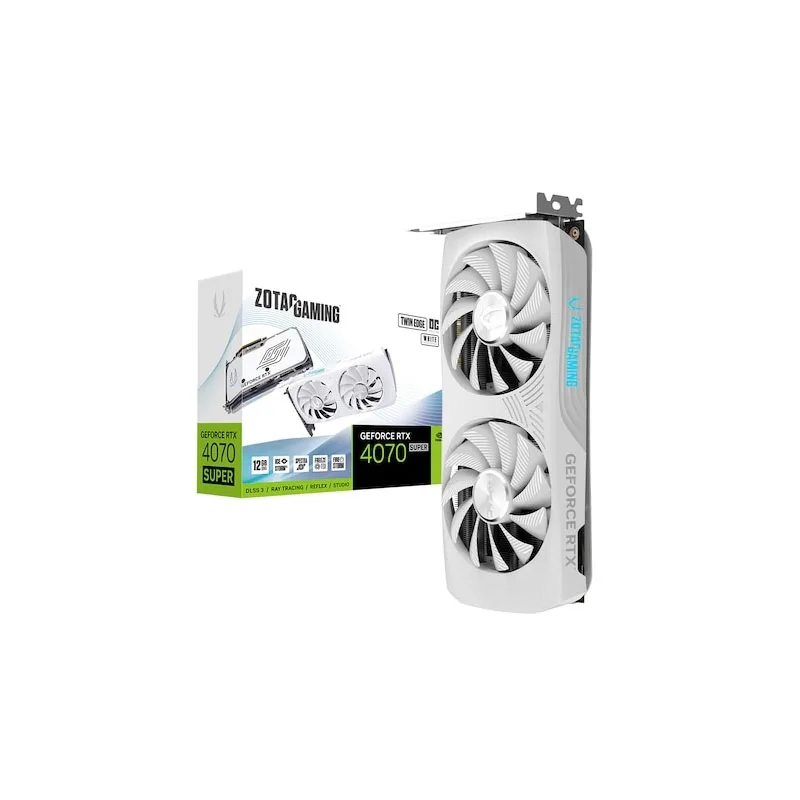 ZOTAC GAMING GeForce RTX 4070 SUPER TWIN Edge OC D6X12GB White