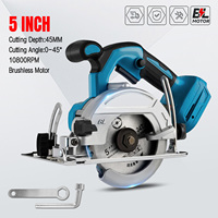 10800rpm 125mm Brushless Mini Electric Circular Saw Cordless Adjustbale Angle Woodworking Power Garden Tool For Makita 18vbatte