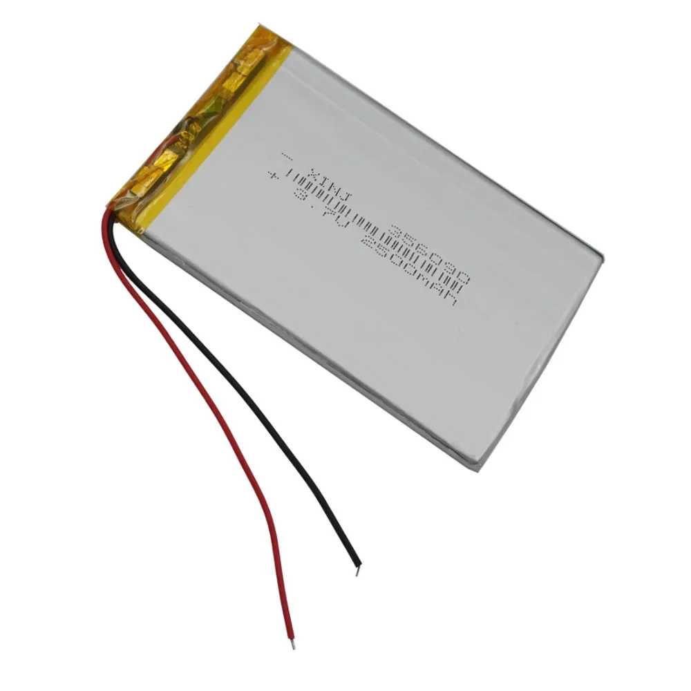 bateria recarregável do lítio Lipo Li do polímero do Li de 3.7V 2500mAh 9.25Wh 356090   Para GPS