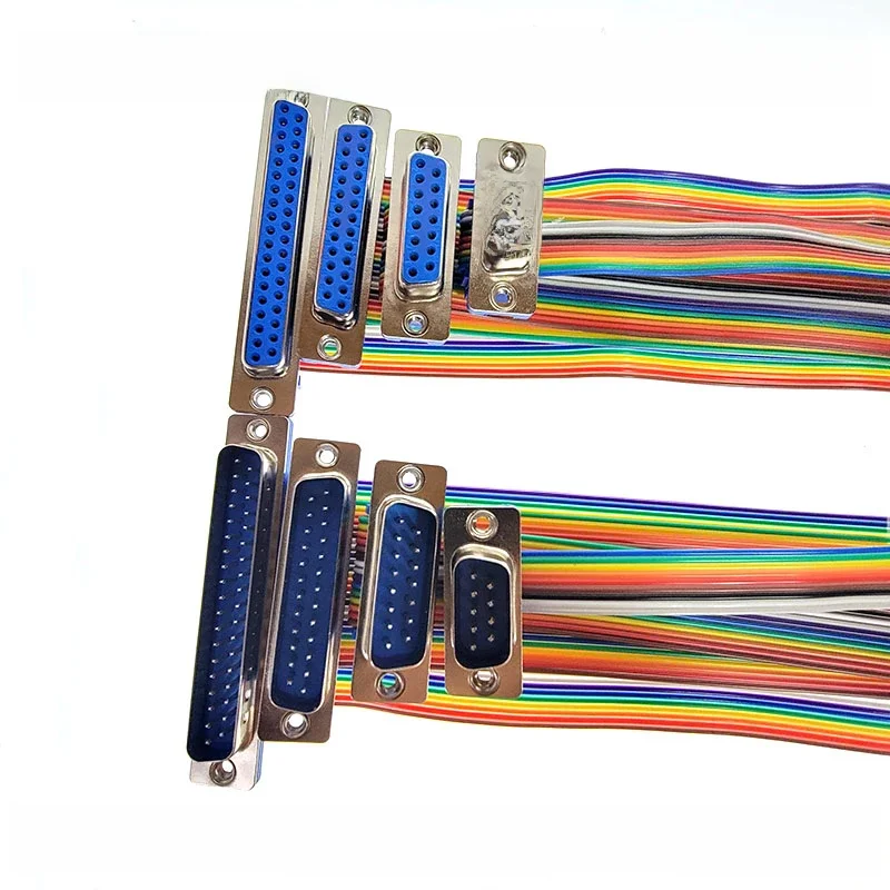 1 pièces D-SUB DB9 DB15 DB25 DB37 DIDC 9 15 25 37Pin mâle femelle câble D-SUD port série connecteur adaptateur RS232 COM câble d'extension