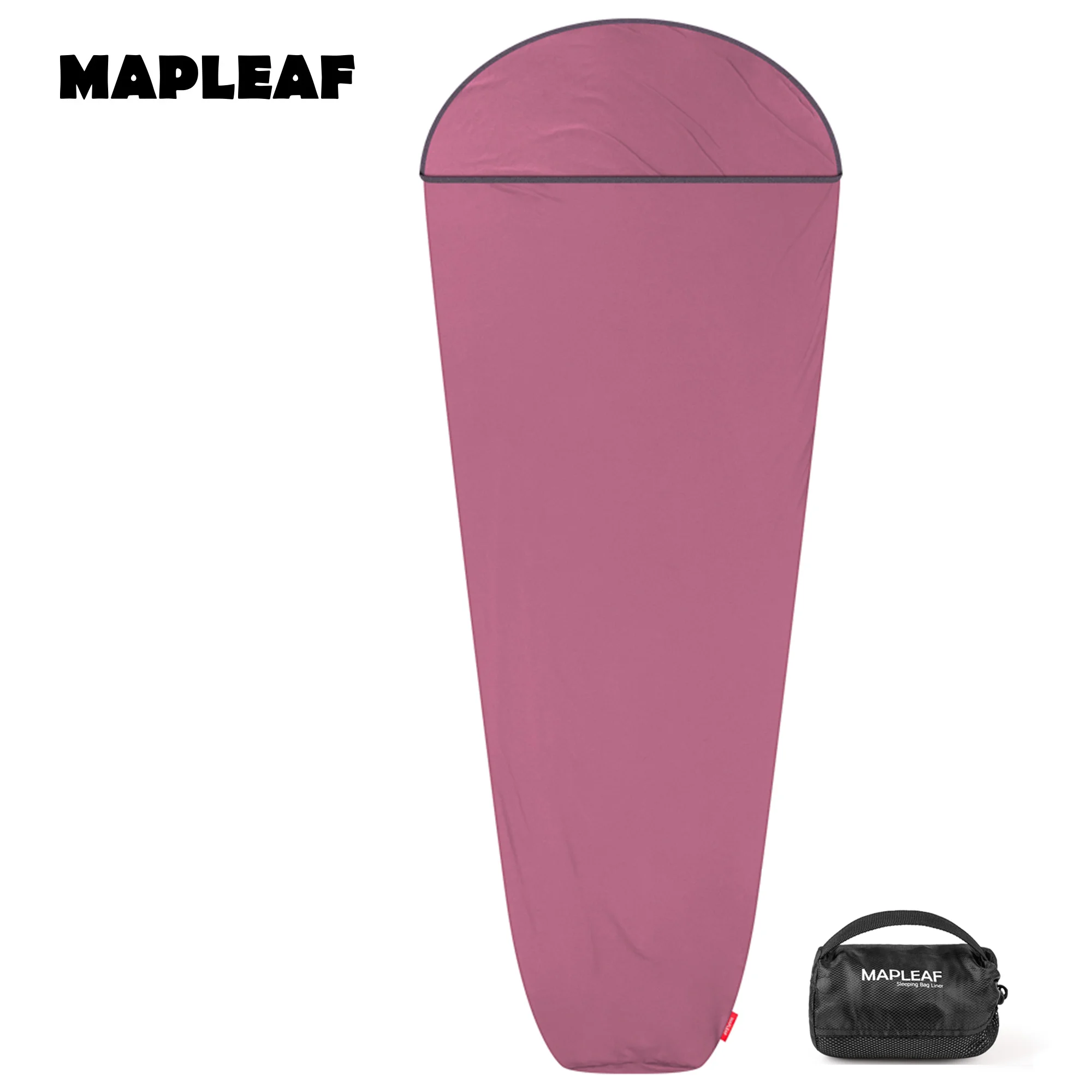 MAPLEAF Hoge elastische mummieslaapzakvoering Ultralichte slaapzakvoering voor vier seizoenen Draagbare draagbare slaapzakvoering