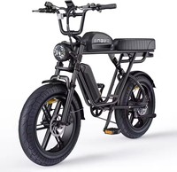 E-Bike Men's Electric Bike with Battery/2 Batteries, e-Bike 20x4.0 Inches Fat Tyres, Ebike Men up to 75 km/150 km/90 km/170 km,