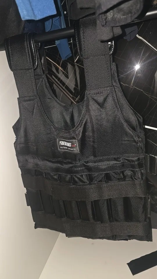1 - 110LBS Adjustable Weighted Vest Running Loading Weighted Vest Training Workout Fitness Adjustable Waistcoat Jacket Man Women photo review