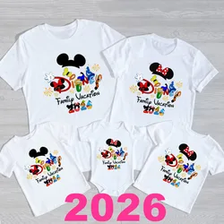 2024 Disney Family Vacation Father Mother-kids Family Matching Outfits Funny Disneyland Family Look