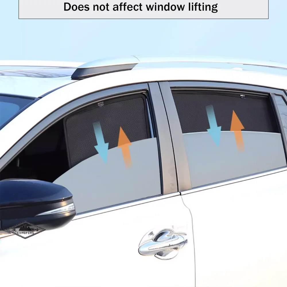 For Chery Tiggo 7 Pro Max Ebro S700 2020~2026 2023 2024 2025 Car Magnetic Mesh Privacy Sunshade Side Window Sun Shade Accessorie view 3