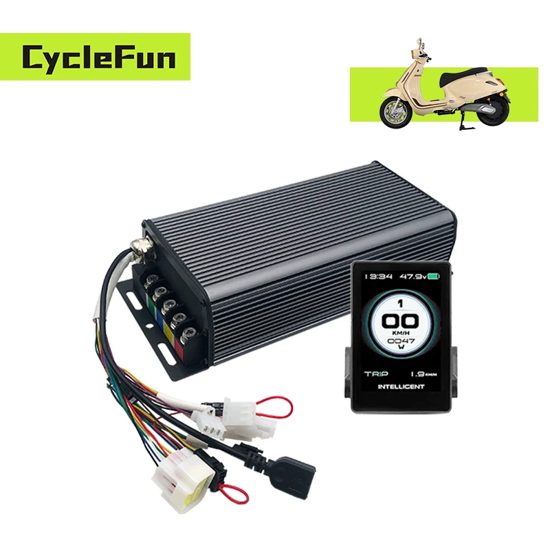 

MQCON Sabvoton SVMC72150 No.2 Protocol OMD 3KW-4KW 48V 60V 72V 150A Controller SVMC72150-H with 860C TFT Display