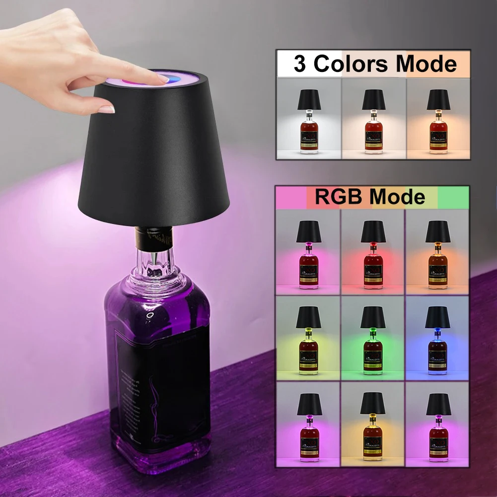 

GGBingo Rechargeable Table Lamp RGB LED Touch Sensor Switch Night Light Wireless Reading Lamp