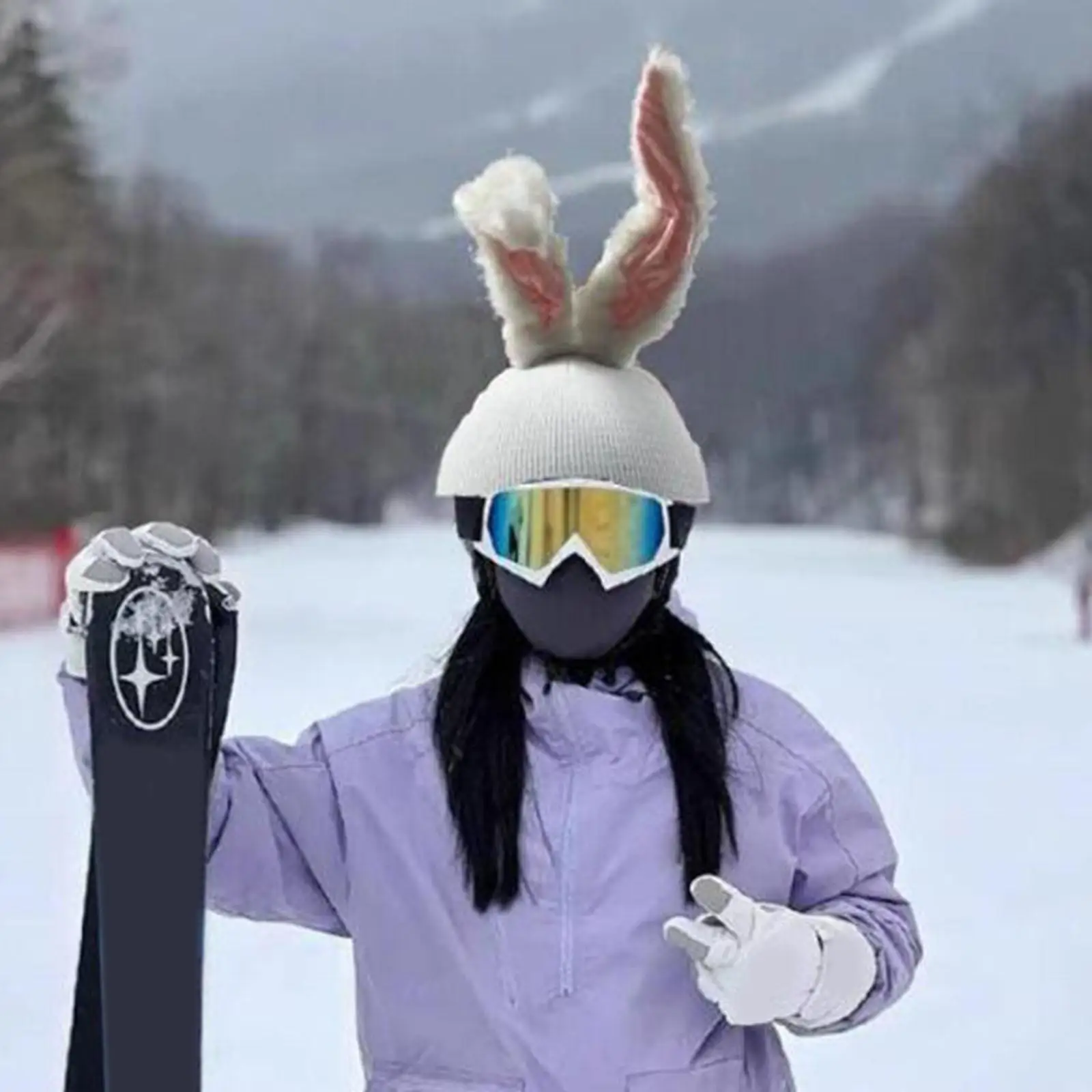 Skihelm Cover Buitensporten Warm Mooie Skihelm Decoratie Winddicht Creatieve Snowboard Helmen Accessoires voor Dames Heren