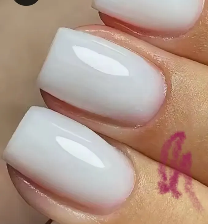 MSHARE Milk Milky White Base Gel Polish Camouflage Color Rubber Base Nail Base Coat 10ml photo review