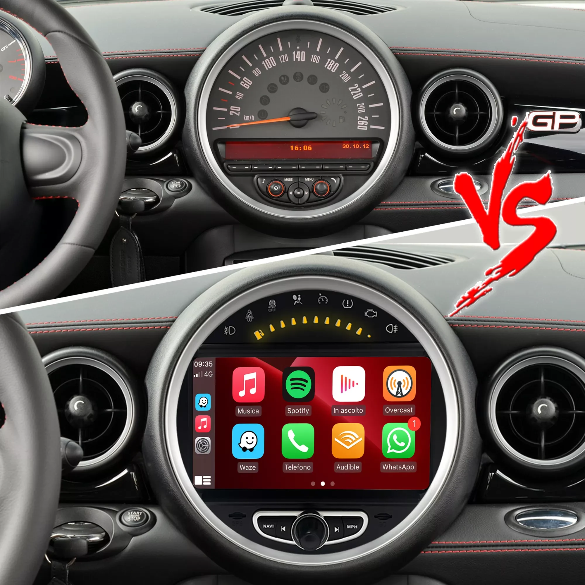 Android Auto for Mini Cooper radio for BMW roadster R59 head unit upgrade 8 touch screen wireless CarPlay GPS navi TikTok Google
