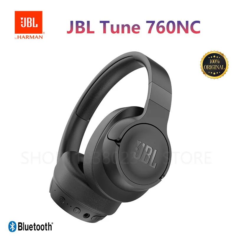 Original JBL TUNE 760NC Wireless Bluetooth Headphones  Music Sports Folding Headphones Noise Cancelling Headphones  JBL T760NC