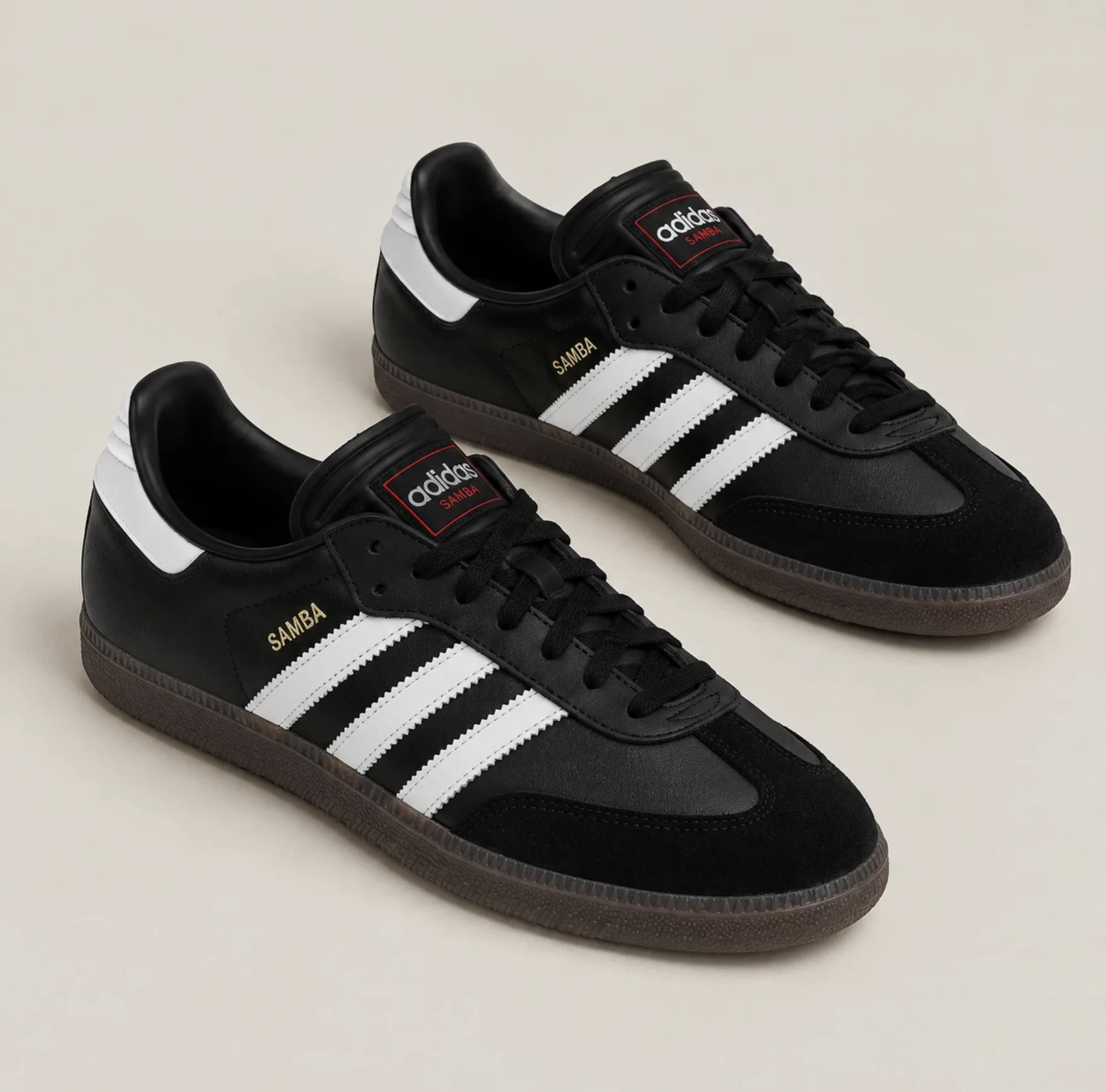 Adidas Samba Indoor Core Black Cloud White IH6000 Men's Casual Sneakers New