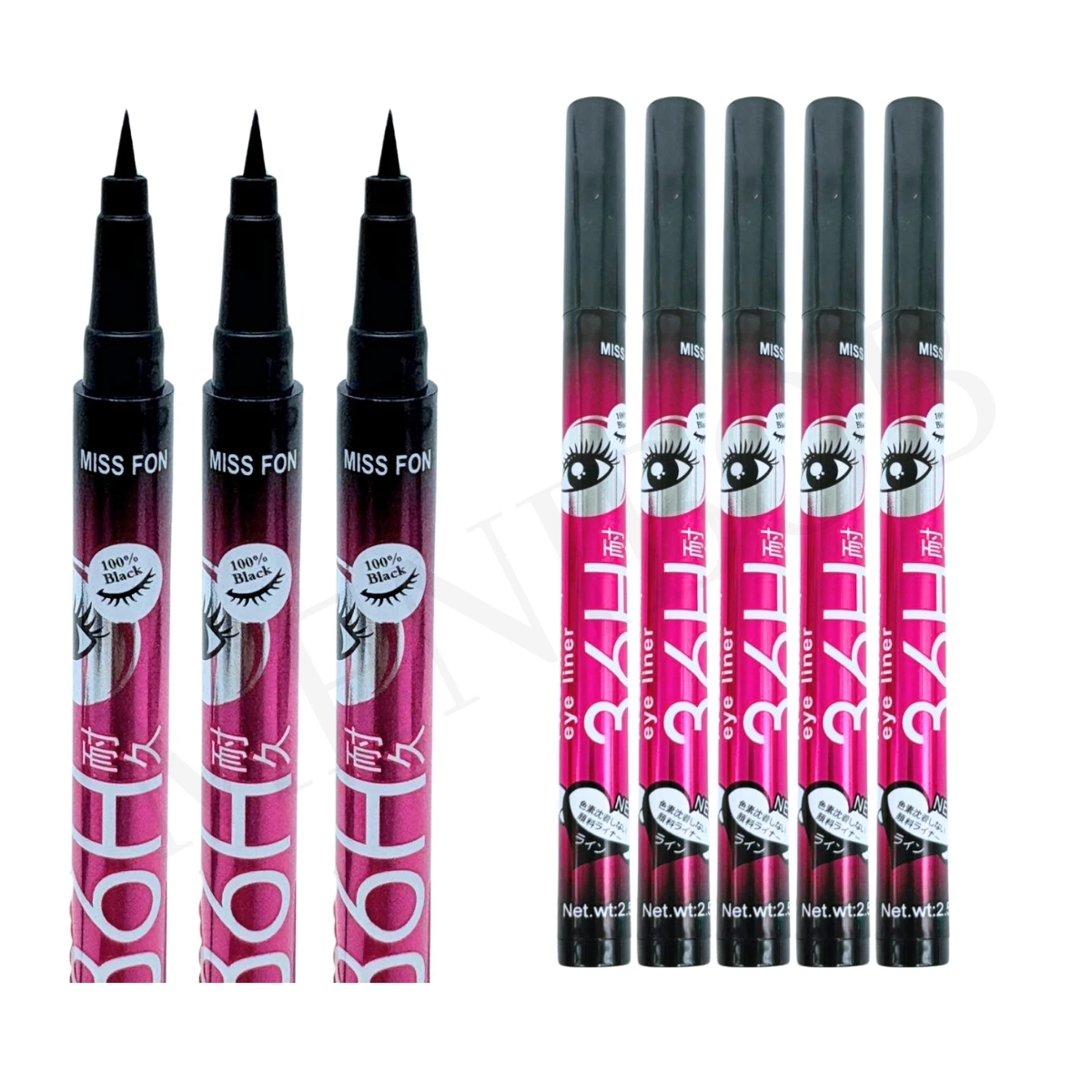 24 قلم تحديد العيون قلم تحديد الحواجب