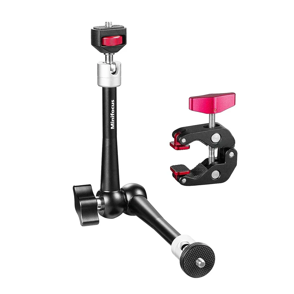 Ulepszone 11-calowe regulowane siłowe przegubowe magiczne ramię do lustrzanki cyfrowej Monitor Flash LED Video Light Vlog Cage Rig Statyw Gimbal — zdjęcie 2
