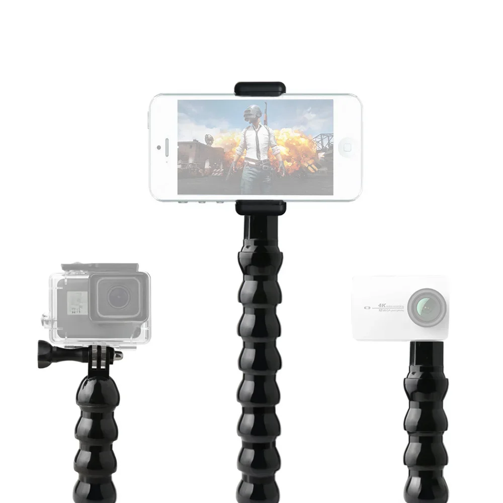 Elastyczny monopod, kijek do selfie, przedłużka, uchwyt, gęsia szyja do kamer sportowych Gopro Hero, SJcam, Yi, DJI OSMO Action — zdjęcie 2