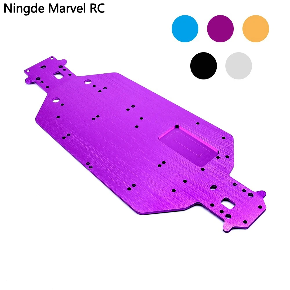 Aluminum Alloy Metal Chassis HSP 04001 03601 Upgrade Parts For Off Road Monster Bigfoot Truck 1/10 HSP 94107 94170 94118 94111