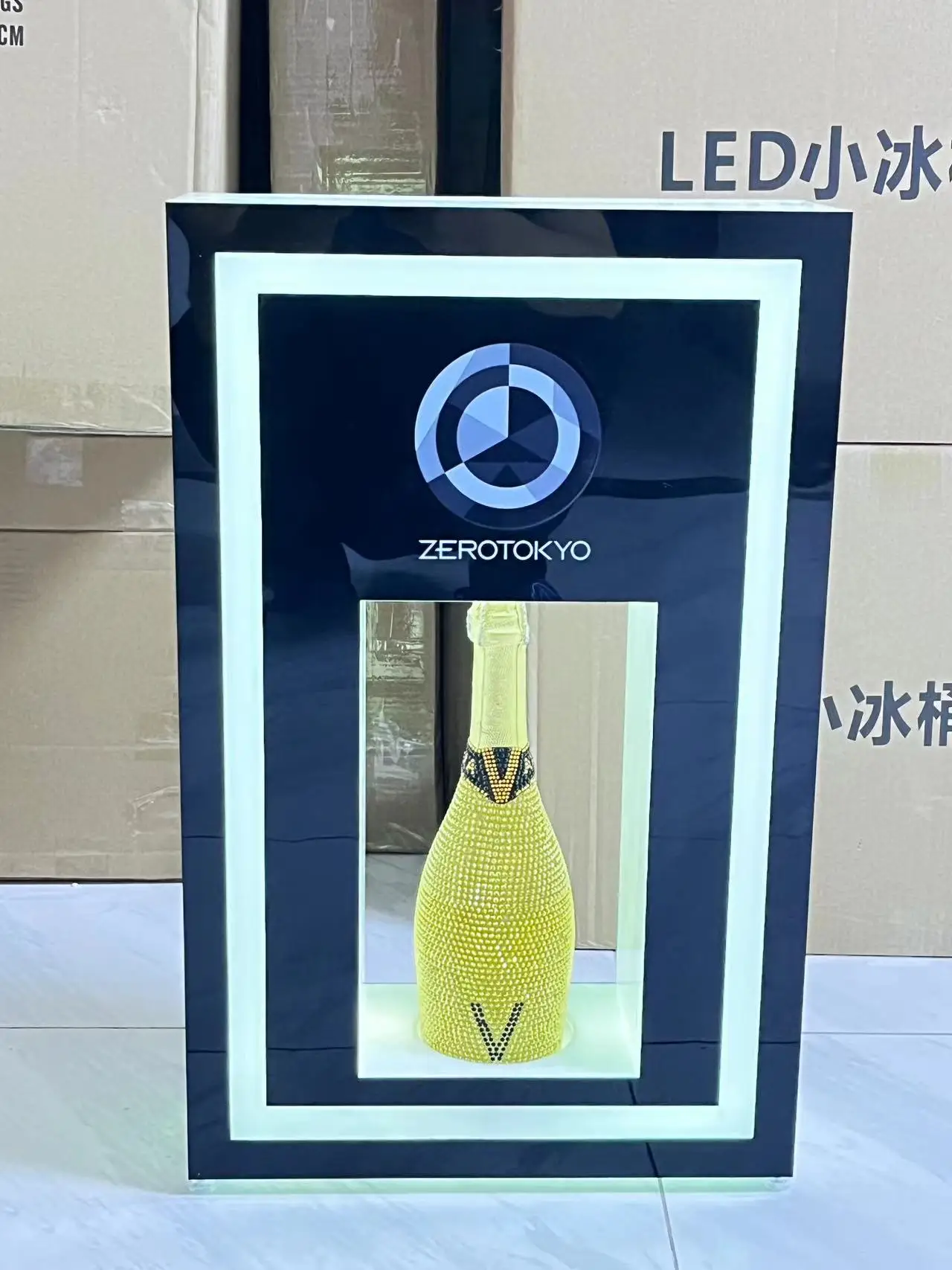 FREIES ANGEPASST LOGO CHAMP FLASCHE DISPLAY FÜR NACHTCLUB