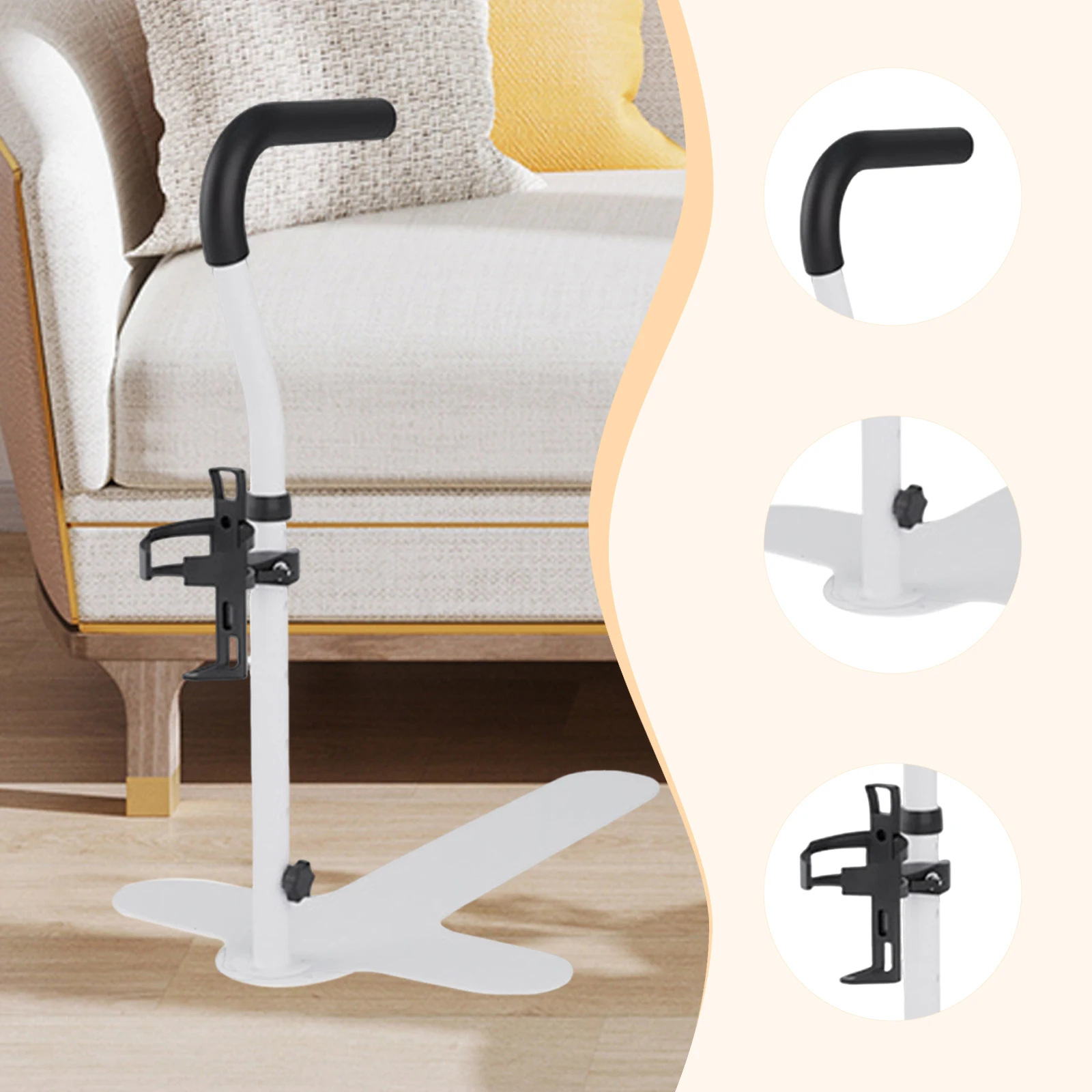 

Поручень для дивана, 6-уровневая регулируемая по высоте подставка, сильная грузоподъемность, удобная ручка, подлокотник для пожилых людей