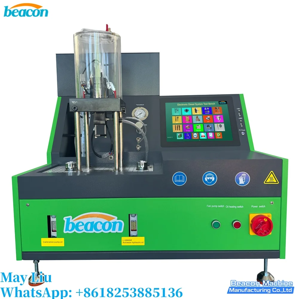 HEUI Injector Test Bench HEUI-FS With Glass Graduated Cylinder and Flowmeter C7 C9 3126B Injector Testing Machine
