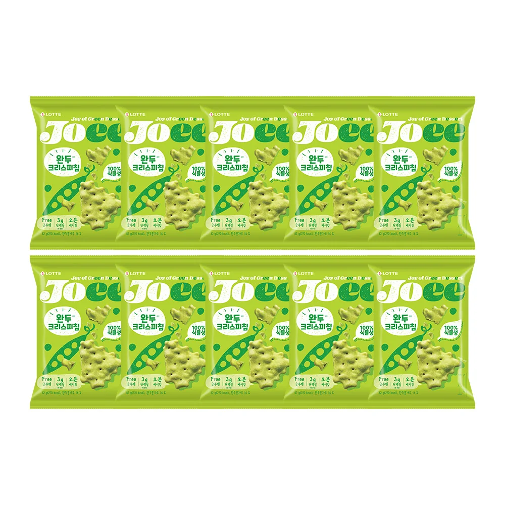 Lotte Well Food Jowan two crisps chips 52G x 10 pieces