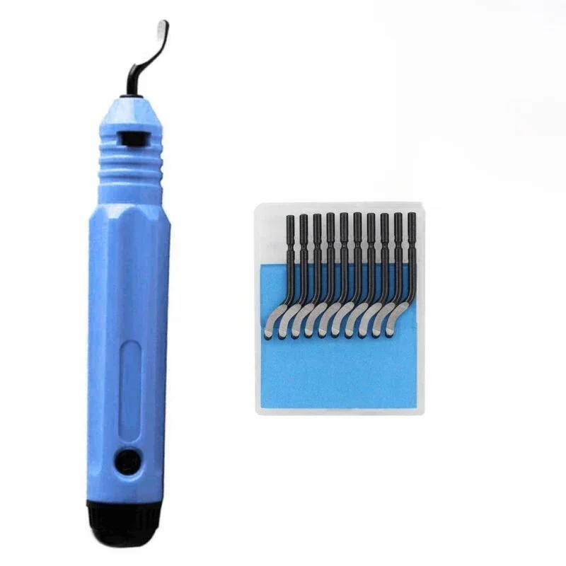 NB1100 poignée de bavure ou 10 pièces BS1010 fraises ébavurage manuel bords rugueux outils pour extrémité de tuyau plastique métal bois outils d'ébavurage